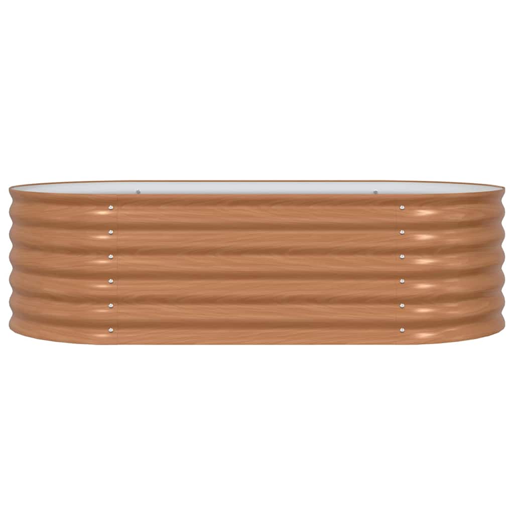 Raised Bed Brown 160 x 80 x 44 cm Steel
