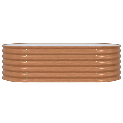 Raised Bed Brown 160 x 80 x 44 cm Steel