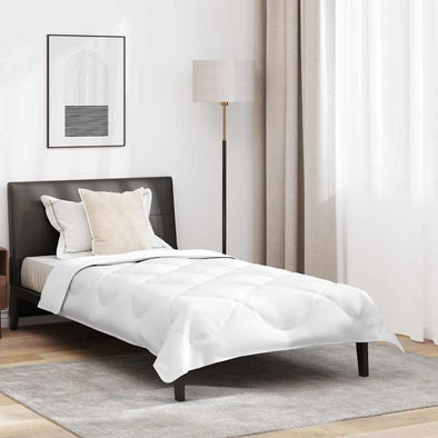 All-season Duvet with Pillow White 135 x 200 cm Microfibre