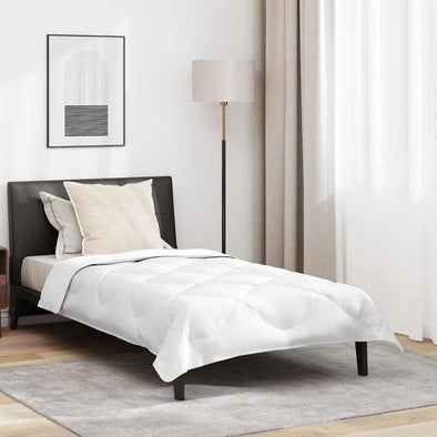 All-season Duvet with Pillow White 135 x 220 cm Microfibre
