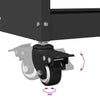 Tool Trolley with Shelf with Wheel with Storage Manual Black Medium Metal