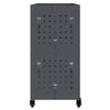 Tool Trolley with Shelf with Wheel with Storage Manual Anthracite Medium Metal