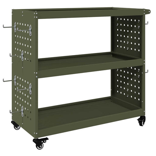 Tool Trolley Olive Green 75 x 35 x 73 cm Cold-rolled Steel