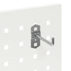 Tool Trolley with Shelf with Wheel with Storage Manual White 65 x 35 x 111 cm Metal