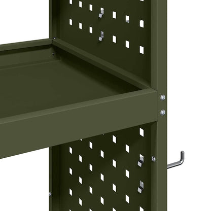 Tool Trolley Olive Green 65 x 35 x 111 cm Cold-rolled Steel