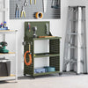 Tool Trolley Olive green 65 x 35 x 111 cm Powder-coated steel