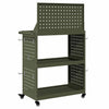 Tool Trolley Olive green 65 x 35 x 111 cm Powder-coated steel