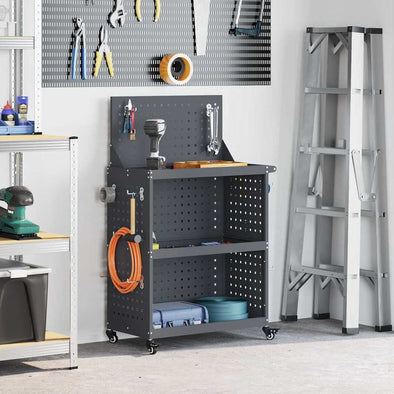 Tool Trolley Anthracite 65 x 35 x 111 cm Powder-coated steel