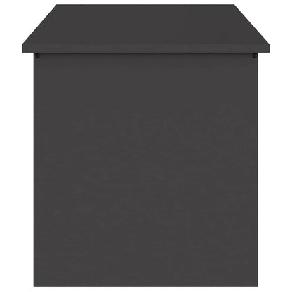 Garden Storage Cushion Box Steel 100 x 50.5 x 50 cm 220 Black