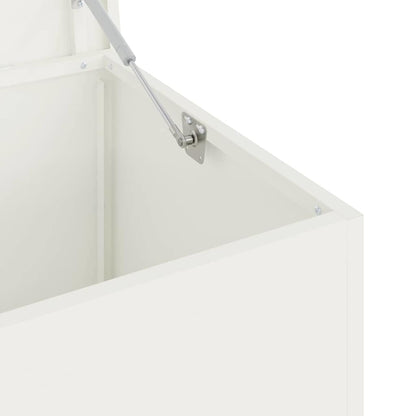 Garden Storage Cushion Box Steel 100 x 50.5 x 50 cm 220 White