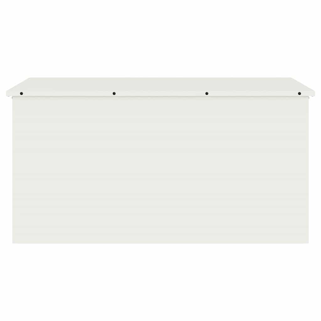 Garden Storage Cushion Box Steel 100 x 50.5 x 50 cm 220 White