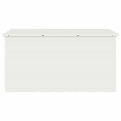 Garden Storage Cushion Box Steel 100 x 50.5 x 50 cm 220 White