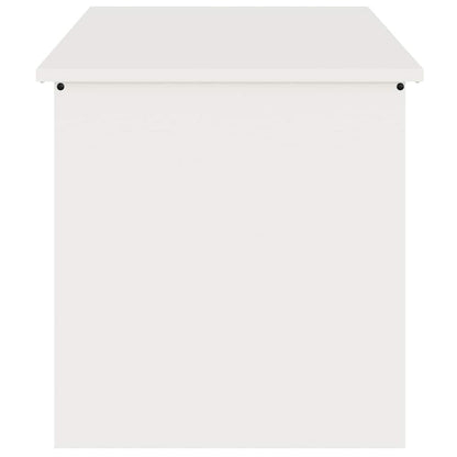 Garden Storage Cushion Box Steel 100 x 50.5 x 50 cm 220 White