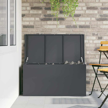Garden Storage Cushion Box Steel 100 x 50.5 x 50 cm 220