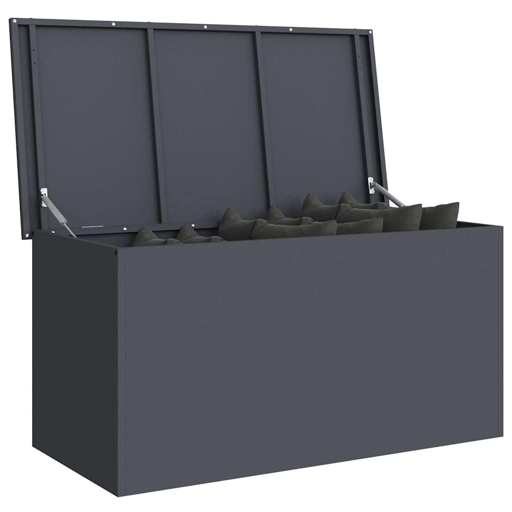 Garden Storage Cushion Box Steel 100 x 50.5 x 50 cm 220
