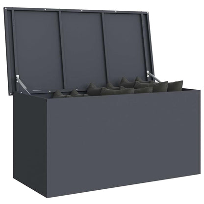 Garden Storage Cushion Box Steel 100 x 50.5 x 50 cm 220