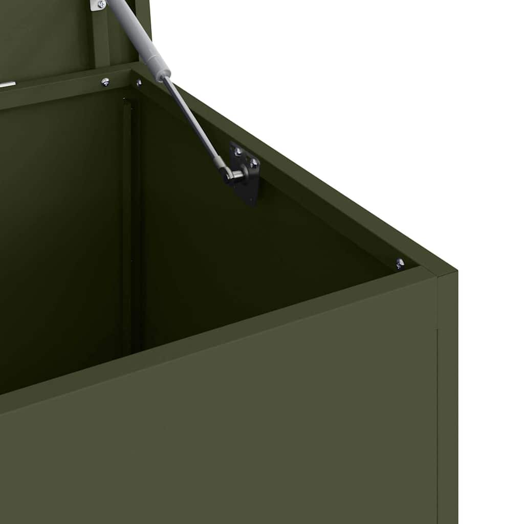 Garden Storage Cushion Box Galvanised Steel 100 x 50.5 x 50 cm