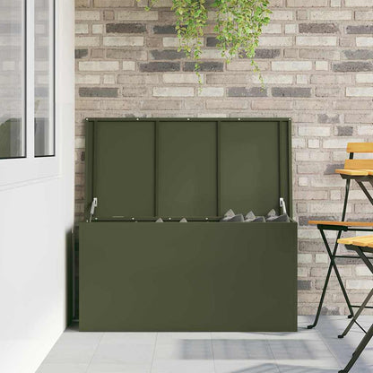 Garden Storage Cushion Box Galvanised Steel 100 x 50.5 x 50 cm