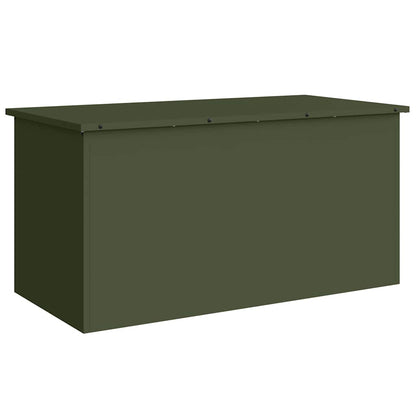 Garden Storage Cushion Box Galvanised Steel 100 x 50.5 x 50 cm