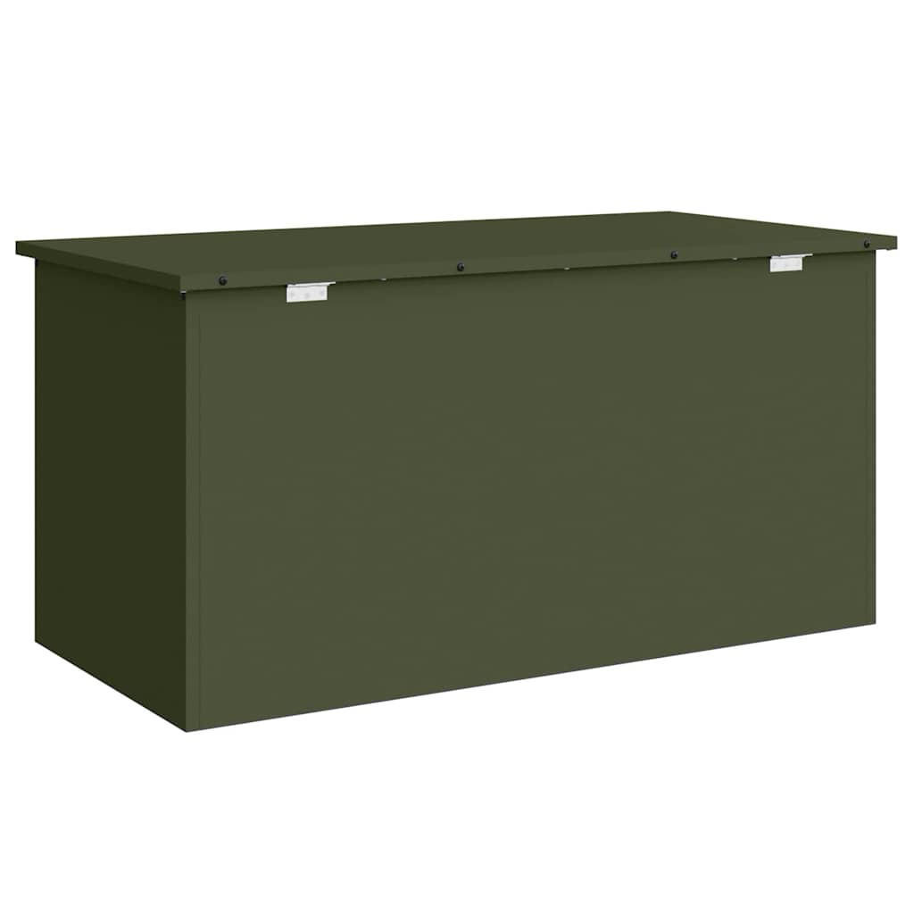 Garden Storage Cushion Box Galvanised Steel 100 x 50.5 x 50 cm