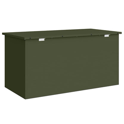 Garden Storage Cushion Box Galvanised Steel 100 x 50.5 x 50 cm