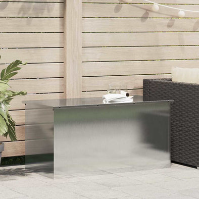 Outdoor Storage Box Silver 100 x 50.5 x 50 cm Stainless steel