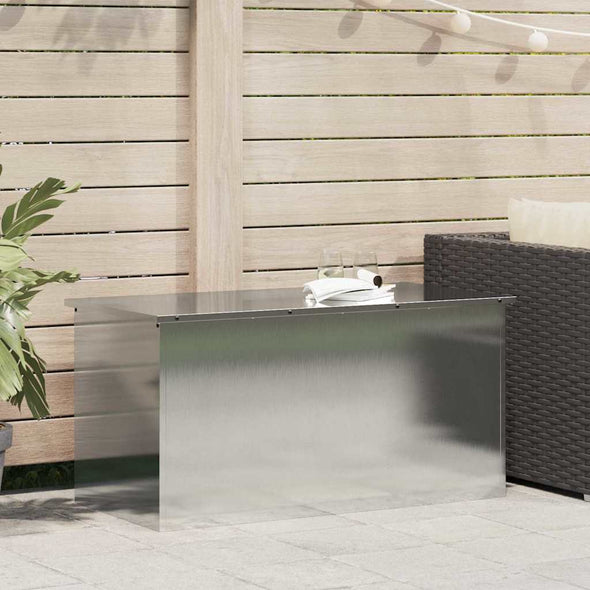 Outdoor Storage Box Silver 100 x 50.5 x 50 cm Stainless steel