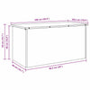 Outdoor Storage Box Silver 100 x 50.5 x 50 cm Stainless steel