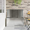 Outdoor Storage Box Silver 100 x 50.5 x 50 cm Galvanised steel