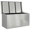Outdoor Storage Box Silver 100 x 50.5 x 50 cm Galvanised steel