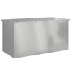 Outdoor Storage Box Silver 100 x 50.5 x 50 cm Galvanised steel