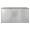 Outdoor Storage Box Silver 100 x 50.5 x 50 cm Galvanised steel