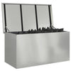 Outdoor Storage Box Silver 100 x 50.5 x 50 cm Galvanised steel