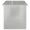 Outdoor Storage Box Silver 100 x 50.5 x 50 cm Galvanised steel