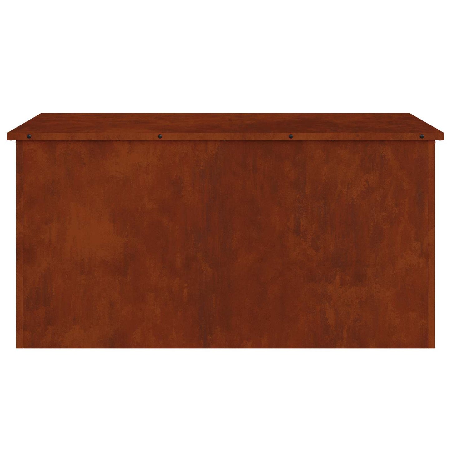 Garden Storage Cushion Box Steel 100 x 50.5 x 50 cm 220 Rusty
