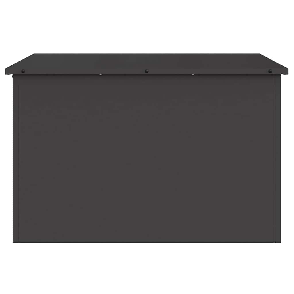 Garden Storage Cushion Box Steel 80 x 50.5 x 50 cm 180 Black
