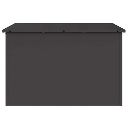 Garden Storage Cushion Box Steel 80 x 50.5 x 50 cm 180 Black