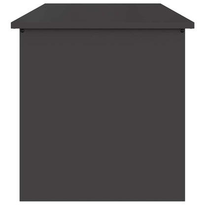 Garden Storage Cushion Box Steel 80 x 50.5 x 50 cm 180 Black