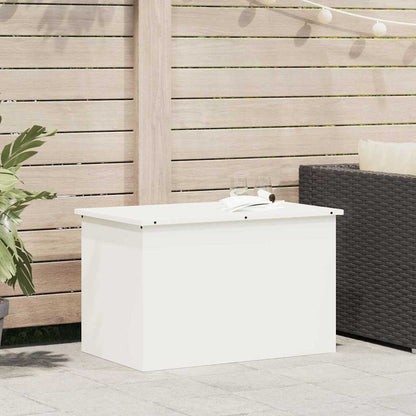 Garden Storage Cushion Box Steel 80 x 50.5 x 50 cm 220 White