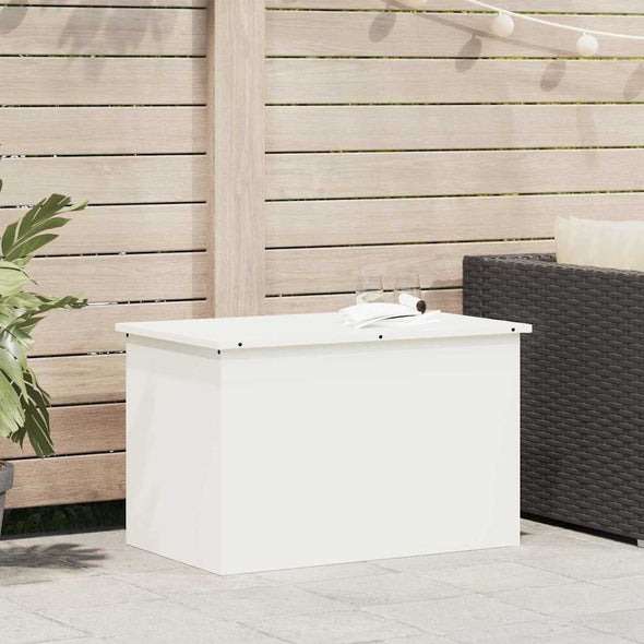 Outdoor Storage Box White 80 x 50.5 x 50 cm Cold-rolled steel