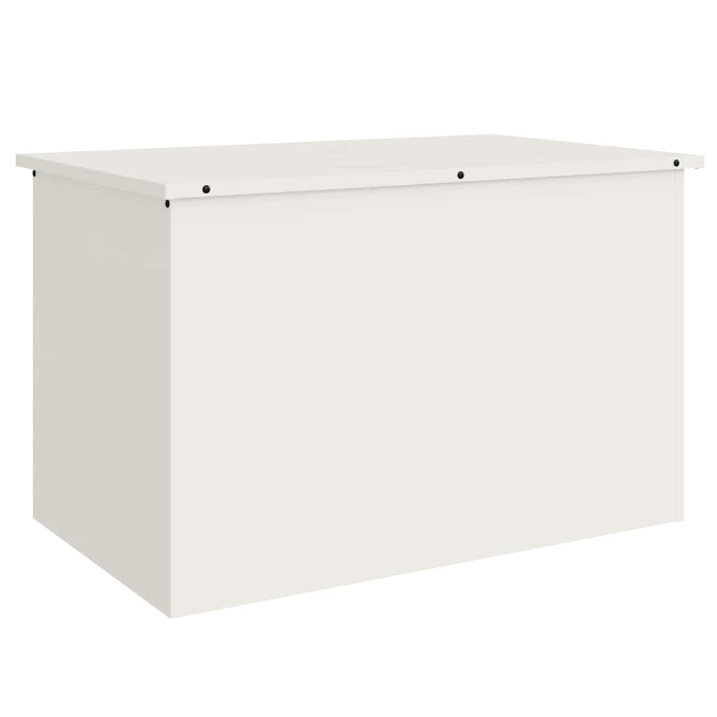 Garden Storage Cushion Box Steel 80 x 50.5 x 50 cm 220 White