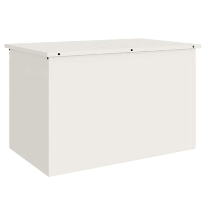 Garden Storage Cushion Box Steel 80 x 50.5 x 50 cm 220 White
