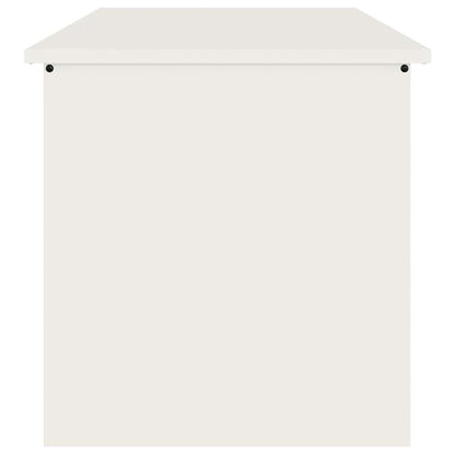 Garden Storage Cushion Box Steel 80 x 50.5 x 50 cm 220 White