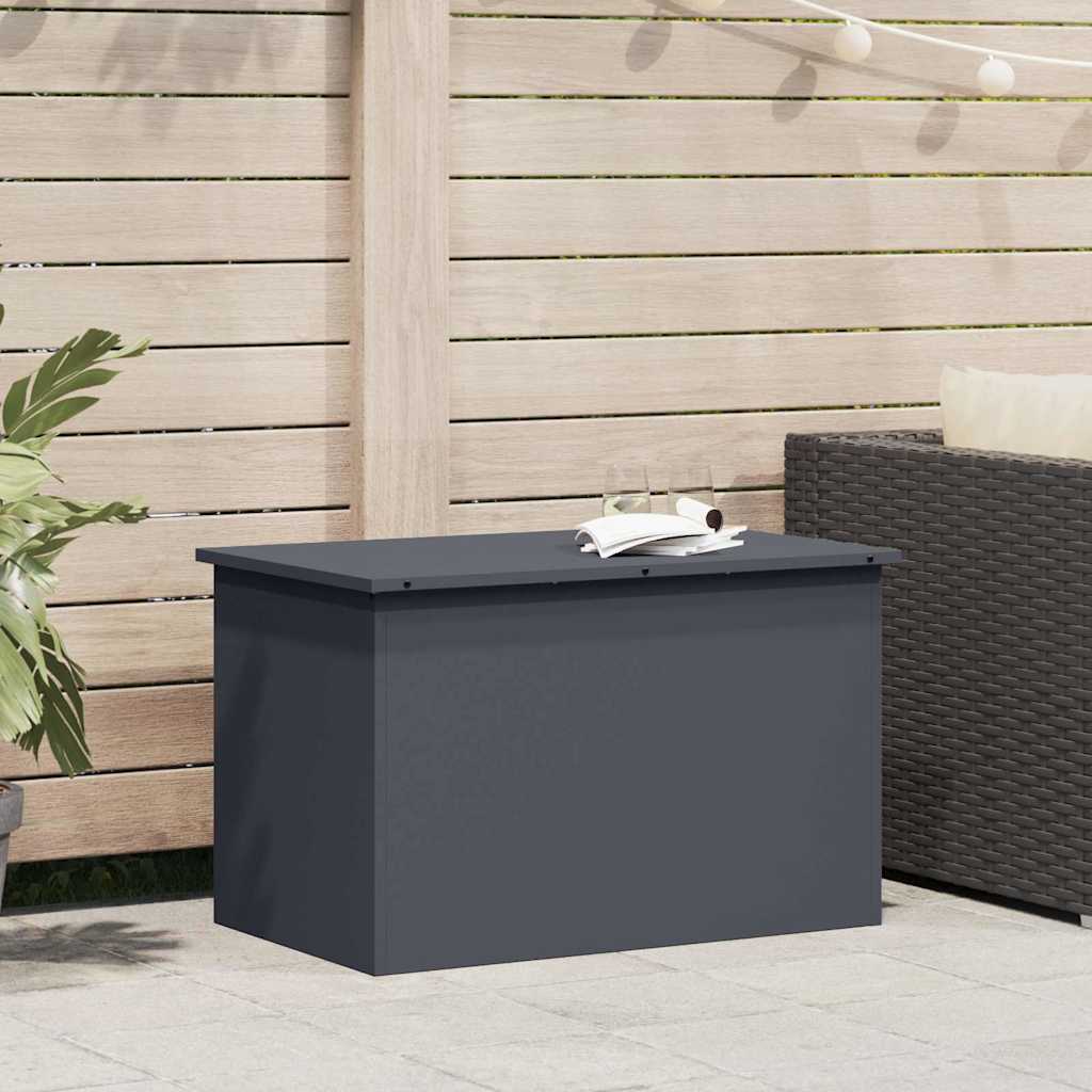 Garden Storage Cushion Box Steel 80 x 50.5 x 50 cm 180