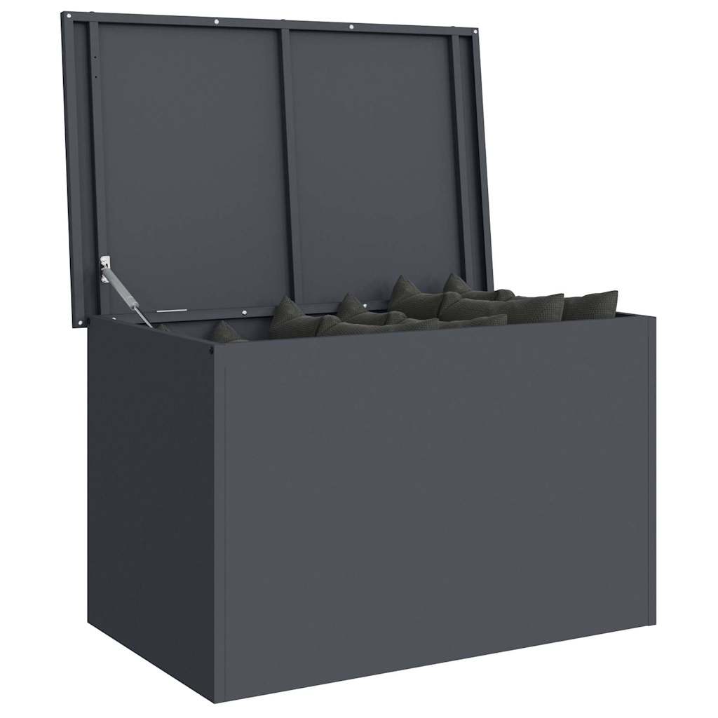 Garden Storage Cushion Box Steel 80 x 50.5 x 50 cm 180