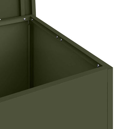 Garden Storage Cushion Box Steel 80 x 50.5 x 50 cm 175 L