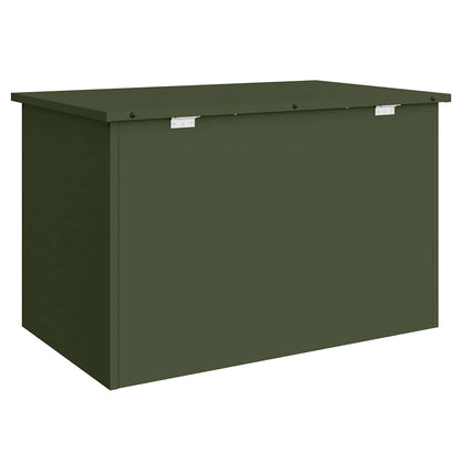 Garden Storage Cushion Box Steel 80 x 50.5 x 50 cm 175 L