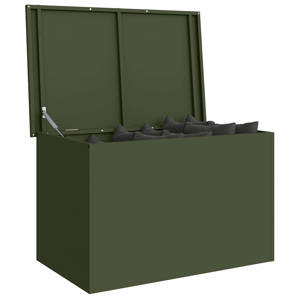 Garden Storage Cushion Box Steel 80 x 50.5 x 50 cm 175 L