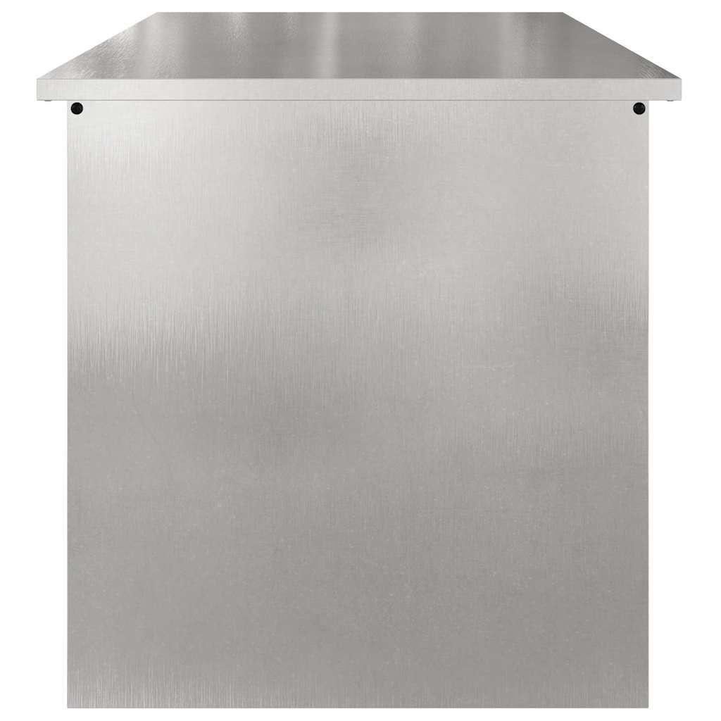 Garden Storage Cushion Box Steel 80 x 50.5 x 50 cm 220 Silver