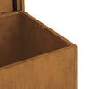 Outdoor Storage Box Brown 80 x 50.5 x 50 cm Weathering steel